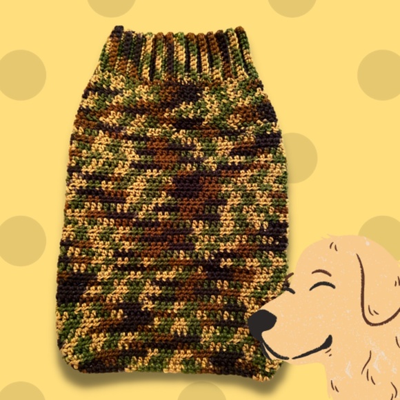 Camo Dog Sweater - Picture 1 of 7